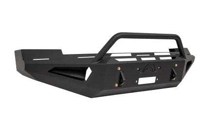 Black steel truck bumper from Fab Fours CS07-RS2062-1 for 2007-2013 Chevy 1500 in red steel