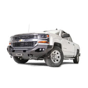 White pickup truck with aftermarket bumper CS16-X4851-1 Fab Fours Matrix Fro