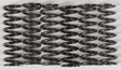 Row of CS216-6-0315 High Temp Springs featuring durable metal coil springs