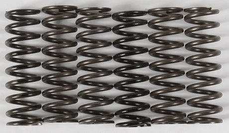 Row of CS216-6-0315 High Temp Springs featuring durable metal coil springs