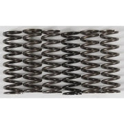 Row of CS216-6-0315 High Temp Springs featuring durable metal coil springs