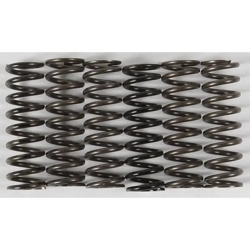 Row of CS216-6-0315 High Temp Springs featuring durable metal coil springs