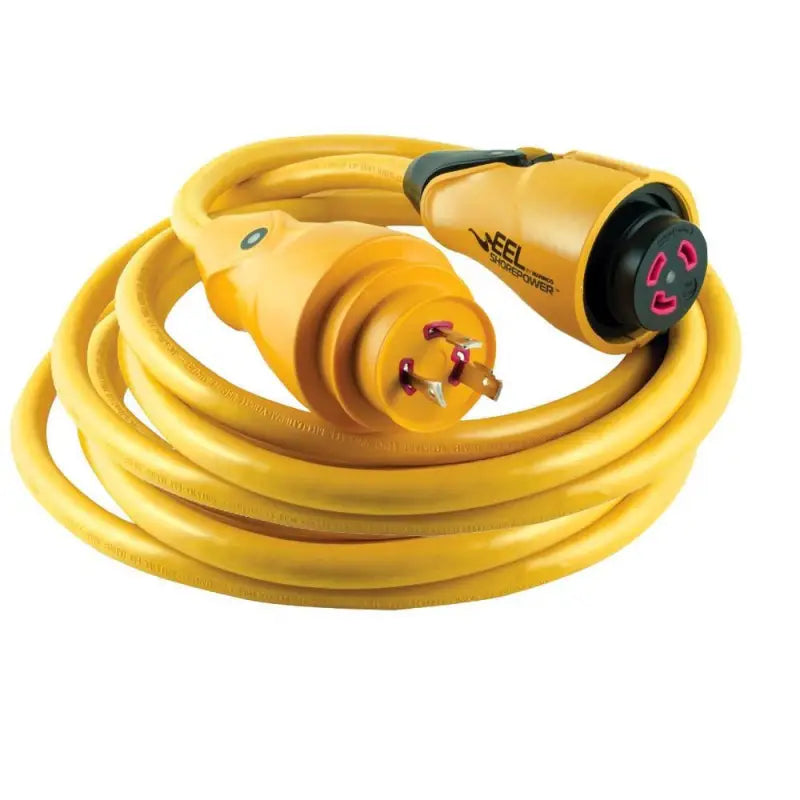 CS30-25 Marinco Eel Cordset 30A 125V 25’ Yellow - Power Cord
