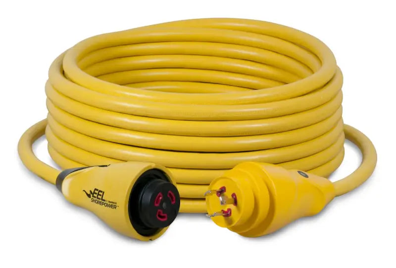 CS30-50 Marinco Eel Cordset 30A 125V 50’ Yellow - Power Cord