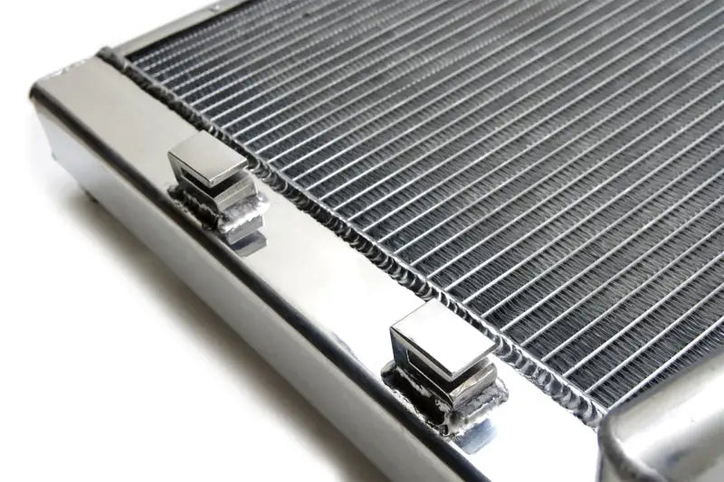 Chrome radiator with silver fins for Mitsubishi Lancer Evo X