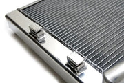 Chrome radiator with silver fins for Mitsubishi Lancer Evo X