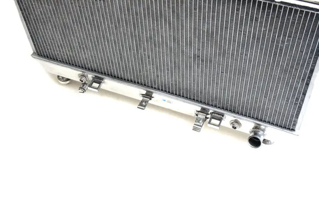 Silver aluminum Chevrolet Camaro V8 radiator for Camaro V8 radiator upgrades and RV parts