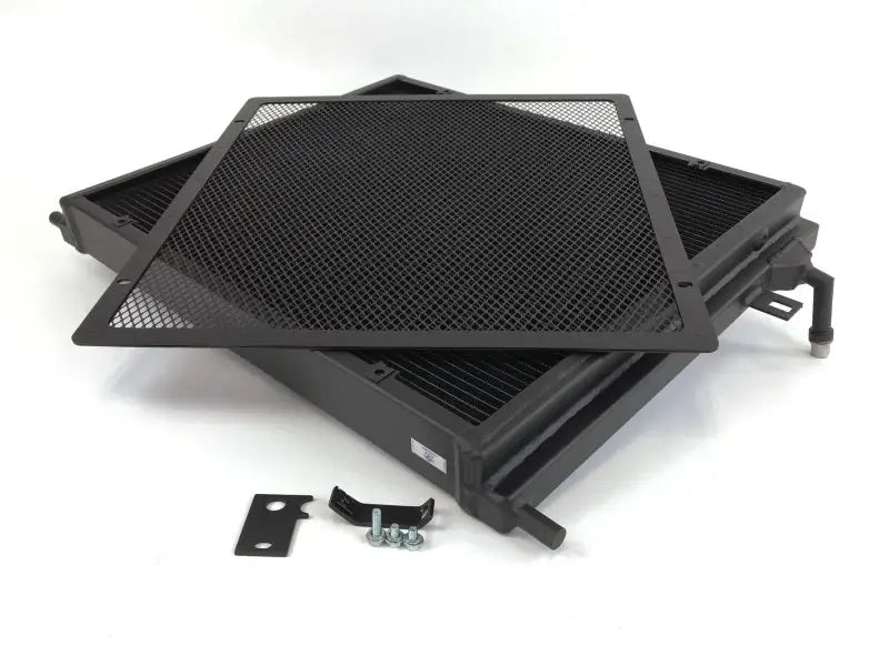 CSF BMW B58/B48 Front Mount Triple-Pass Heat Exchanger w/Rock Guard - Black - Truck & Automotive