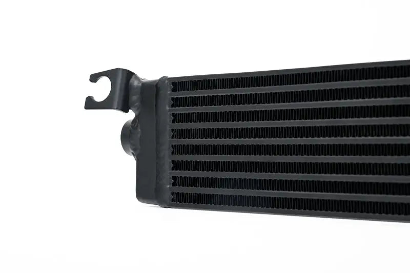 Black intercooler with mounting bracket for CSF BMW E30 DTM race style oil cooler