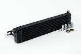 Black oil cooler with fittings for CSF BMW E30 DTM race style oil cooler setup