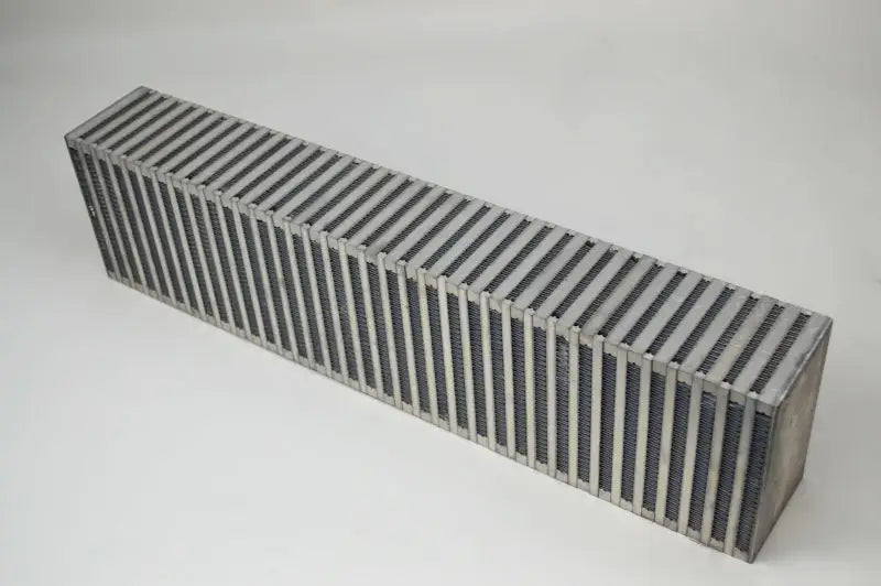 Silver CSF high performance bar intercooler core with fins for cooling efficiency