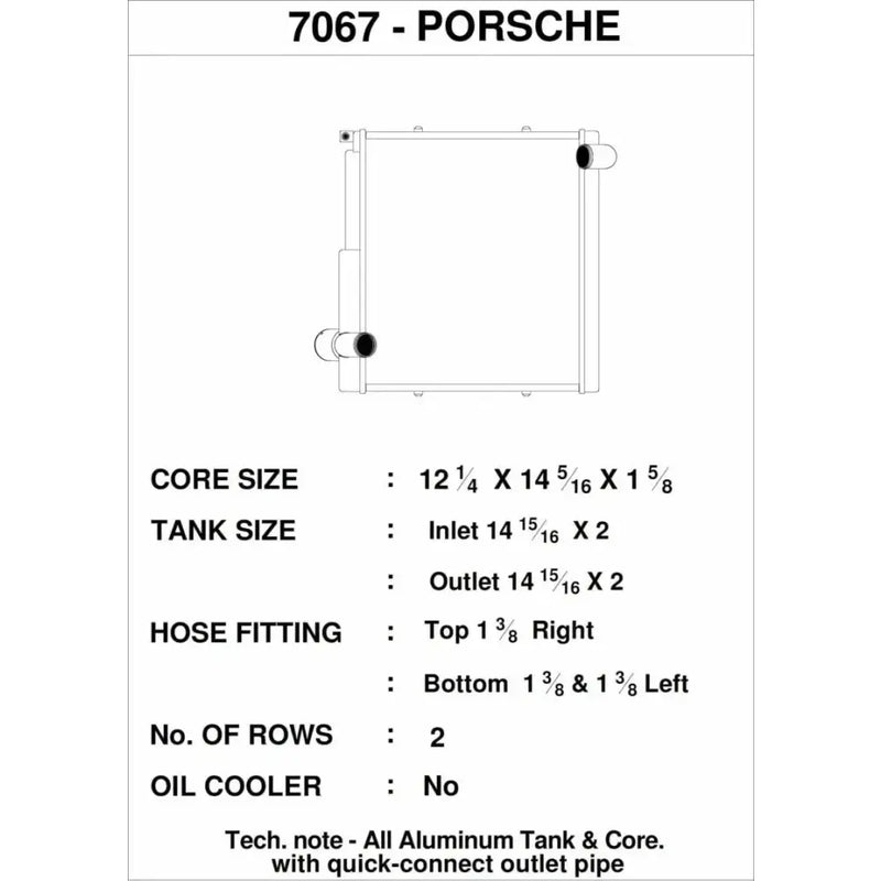 CSF Porsche 911 Carrera (991.1) / Boxster (981) / GT4 (991) - Right Side Radiator - Truck & Automotive