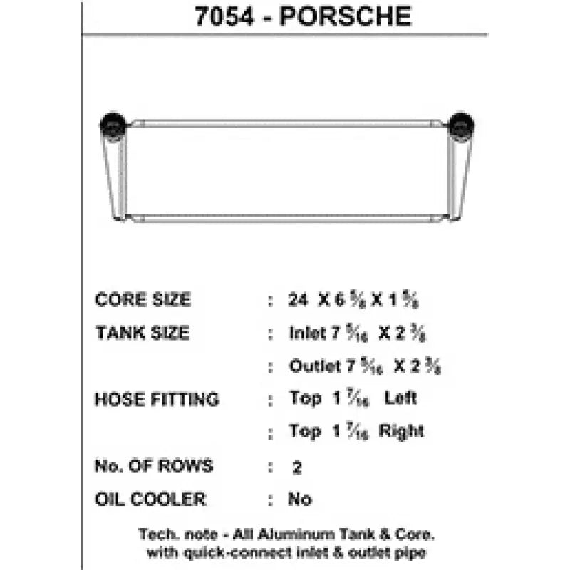 CSF 7054 CSF Porsche 911 Turbo (997) Center Radiator