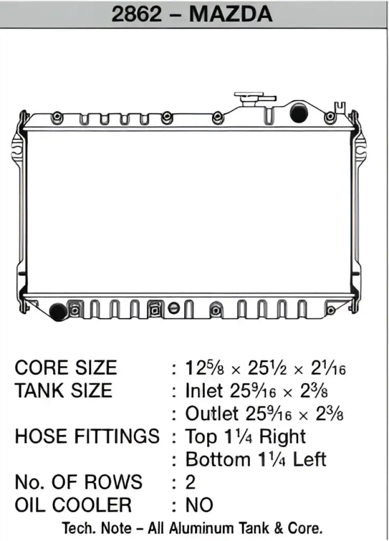 2862 Radiator by CSF Radiator