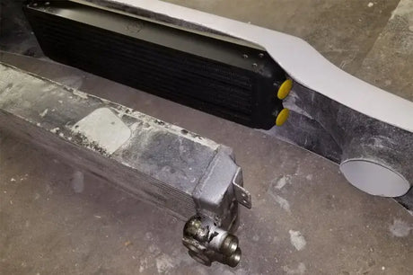 CSF Universal Dual-Pass Oil Cooler (RS Style) - M22 x 1.5 - 24in L 5.75in H 2.16in W - Truck & Automotive