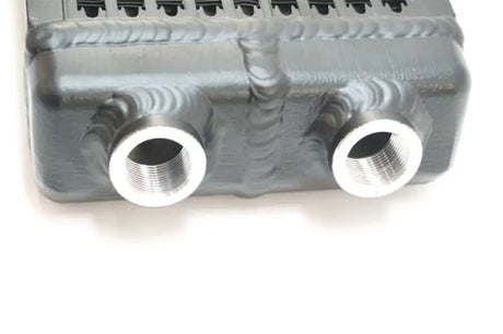 CSF Universal Dual-Pass Oil Cooler (RS Style) - M22 x 1.5 - 24in L 5.75in H 2.16in W - Truck & Automotive