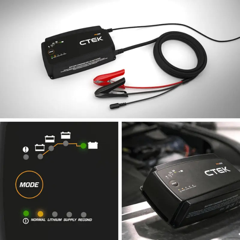 CTEK 40-328 CTEK PRO25S Battery Charger - 50-60 Hz - 12V