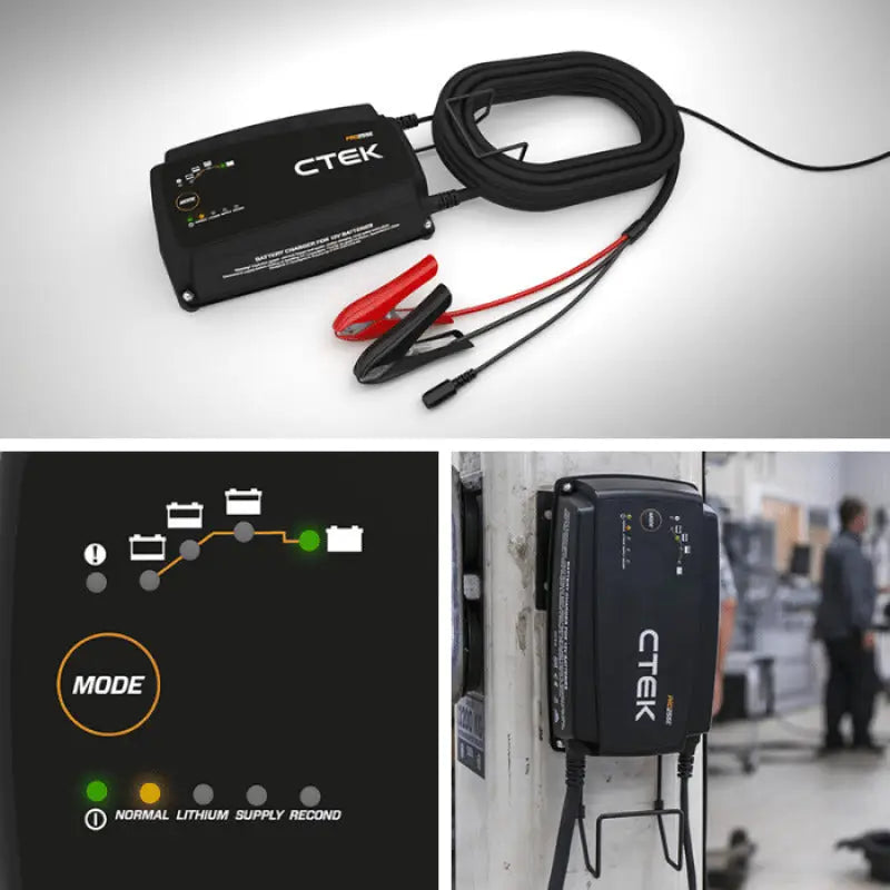 CTEK 40-327 CTEK PRO25SE Battery Charger - 50-60 Hz - 12V