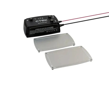 CTEK SmartPass 120S battery charger with mounting plates for easy installation