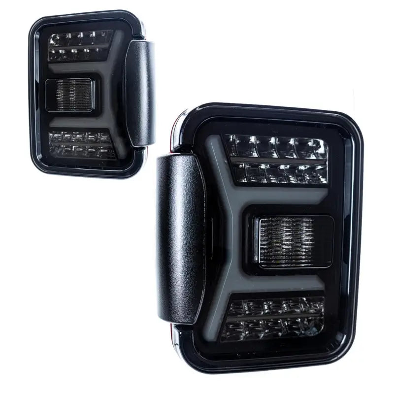 Black LED side mirrors for Jeep Gladiator Winjet Renegade CTRNG0669-BS-SQ