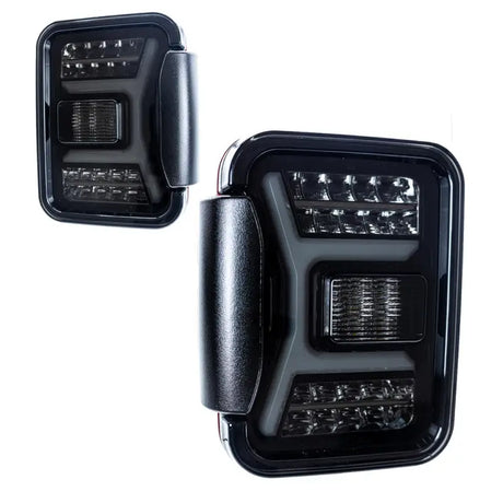 Black LED side mirrors for Jeep Gladiator Winjet Renegade CTRNG0669-BS-SQ