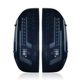 Pair of dark aftermarket tail lights for Toyota Tundra CTWJ-0377-BS Winjet