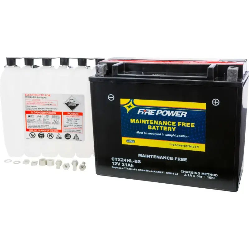 FIRE POWER CTX24HL-BS Battery Ctx24hl Bs Maintenance Free