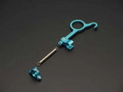 Turquoise metal spring-loaded dip stick stopper for Cusco Billet Aluminum Blue Anodized Oil Level Dip Stick Mechanism
