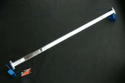 Silver Cusco CR-Z Strut Bar with blue mounts for Cr-Z Strut Bar upgrade