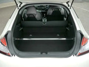 Open hatchback trunk showing Cusco CR-Z Strut Bar OS Rear for improved support