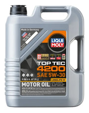 Liqui Moly Top Tec 4200 motor oil container on CX-128 Gemeco weather station for data transmission