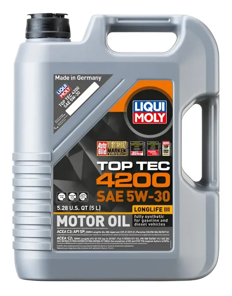 Liqui Moly Top Tec 4200 motor oil container on CX-128 Gemeco weather station for data transmission