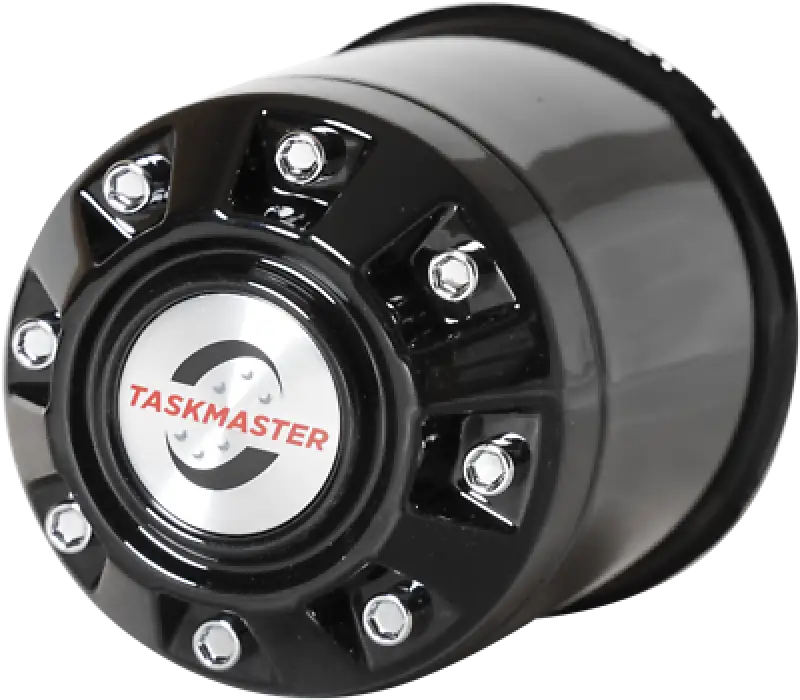 Black Taskmaster wheel center cap for CXF106B Taskmaster Cap, fits size 3.19-3.31 inches