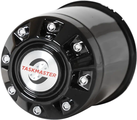Black Taskmaster wheel center cap for CXF106B Taskmaster Cap, fits size 3.19-3.31 inches