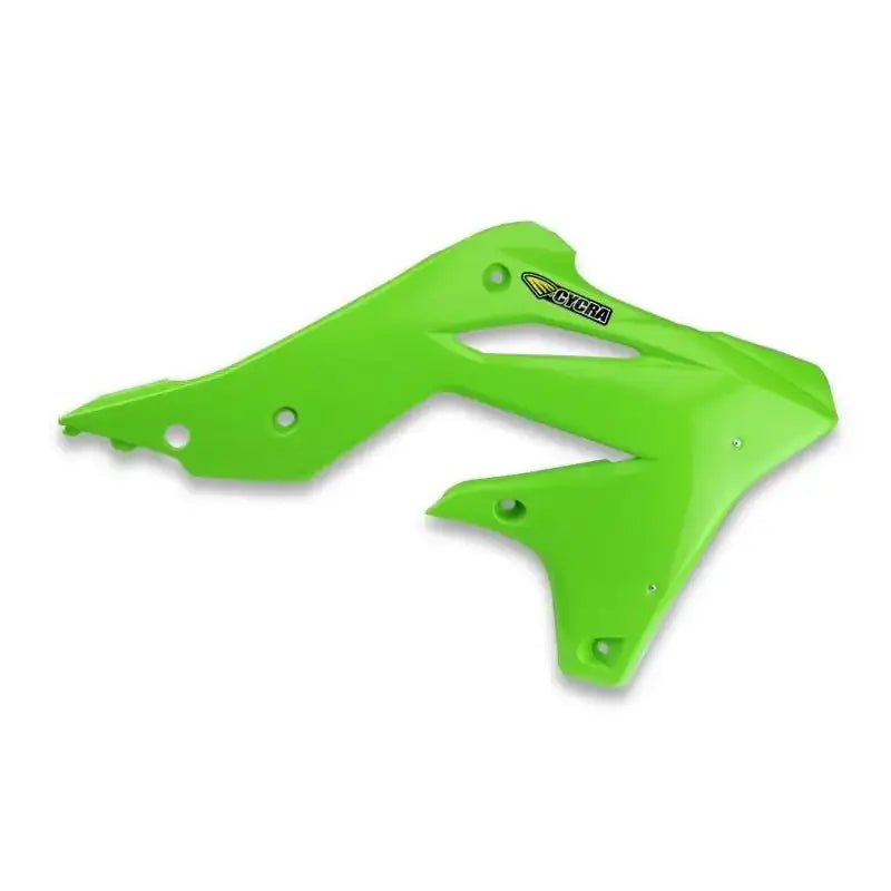 Cycra 13-16 Kawasaki KX250F Powerflow Radiator Shrouds - OEM Green - RV and Auto Parts