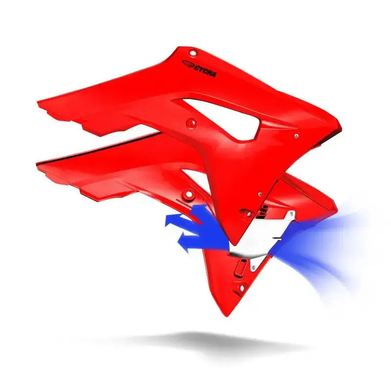 Cycra 14-17 Honda CRF250R Powerflow Radiator Shrouds - Factory Ed. Red - RV and Auto Parts
