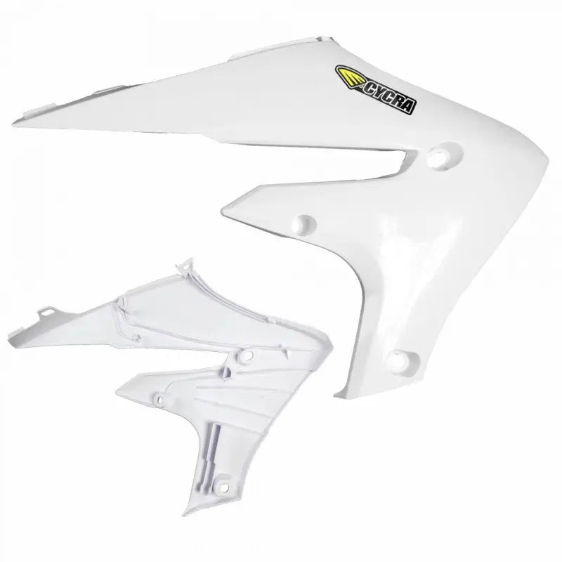 Cycra 1CYC-1784-42 Cycra 20+ Yamaha WR250F Powerflow Radiator Shrouds - White