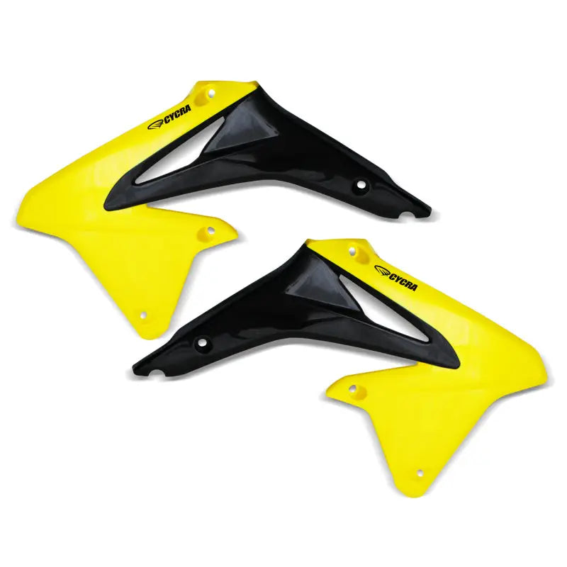 Cycra 1CYC-1869-55 Cycra 08-17 Suzuki RMZ-450 Powerflow Radiator Shrouds - Yellow