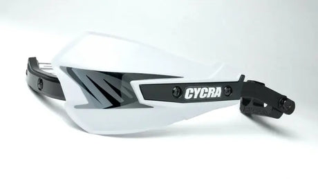 Cycra Vortex Hand Guard/w Universal U-Clamps - White - Cycra