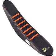 D-COR Seat Cover KTM SX 85 - Black and Orange Ribs, Part #30-30-103 - D-COR