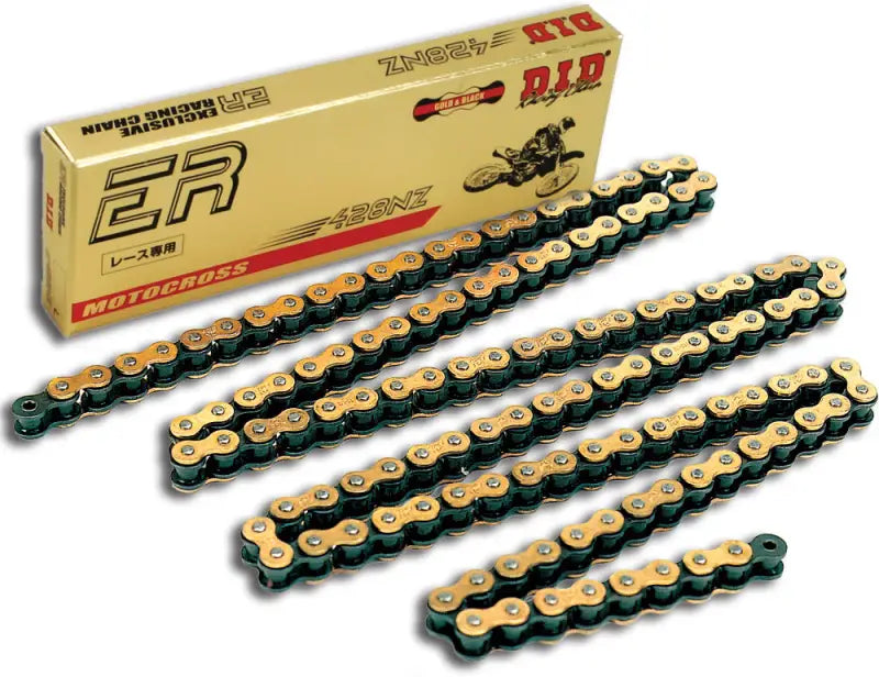 D.I.D Super 428nzg 130 Non O Ring Chain Gold for Powersports