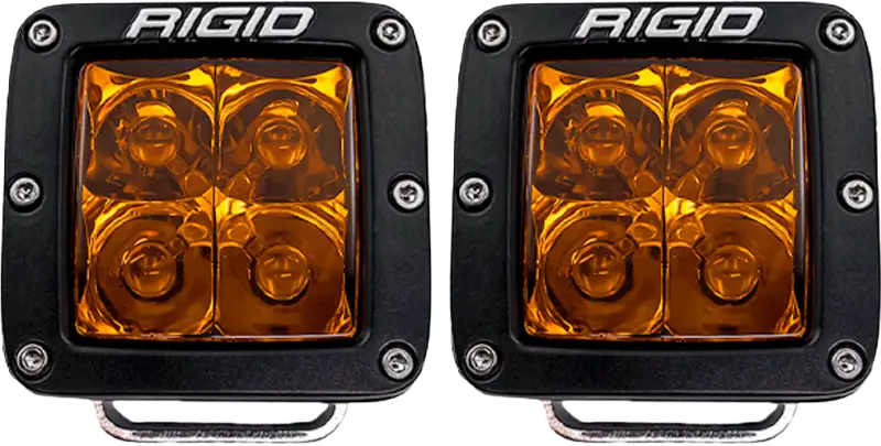 RIGID D Series Spot Amber Pro Pair for Powersports