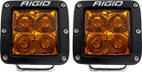 RIGID D Series Spot Amber Pro Pair for Powersports