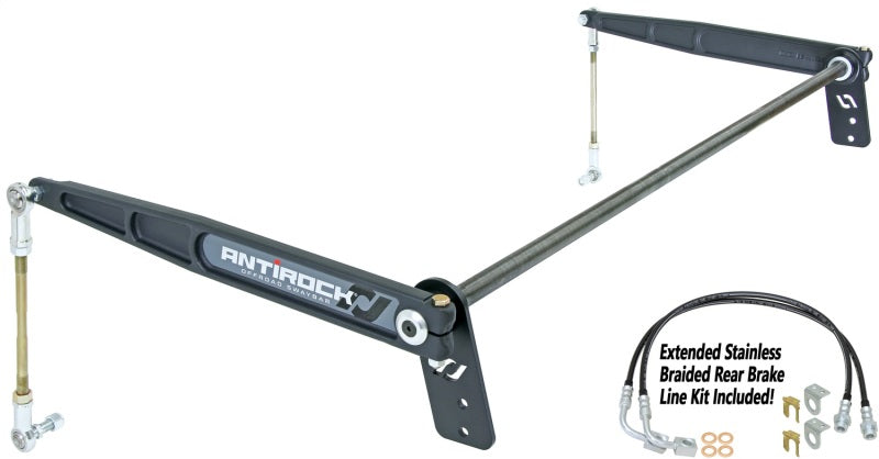 RockJock CE-9900JKR RockJock JK 2D Antirock Sway Bar Kit Rear Bolt-On Forged Arms