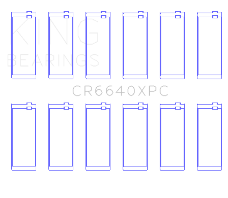 King Engine Bearings CR6640XPC CR6640XPC King BMW M20 & M50 2.0L / 2.5L / 2.7L Coated Performance Rod Bearing Set