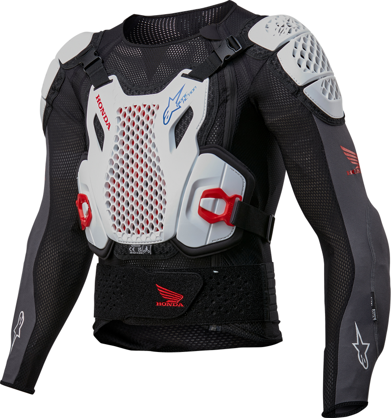 Honda Bionic + V2 Protection Jacket Blk/Wht/Blu/Br Red Md