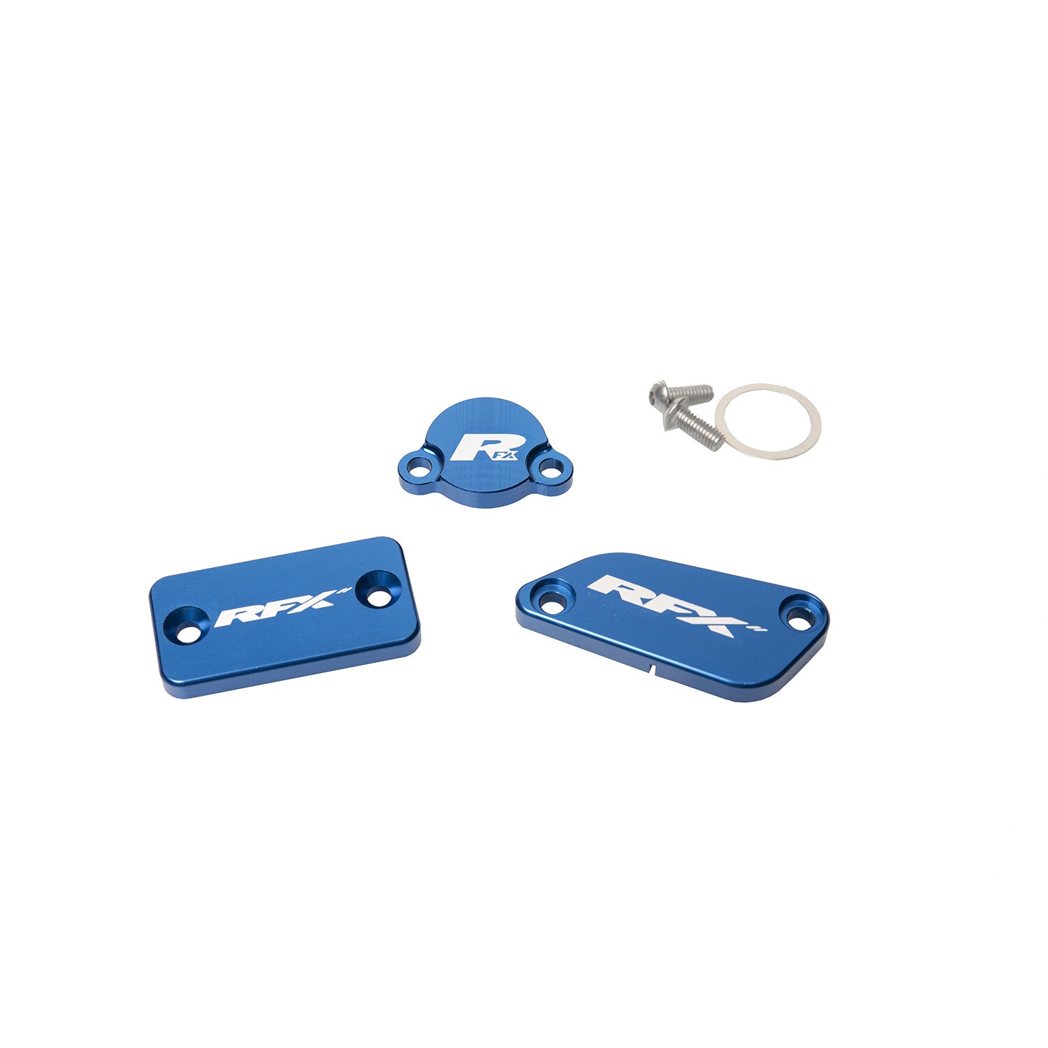 RFX Master Cylinder Covers Brakes FXRC 72200 99BU - Blue Reservoir Cap Kit Brembo Magura