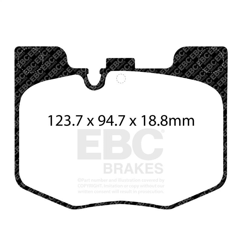 EBC DP82302RP1 EBC Racing 2020+ Toyota GR Supra 2.0 Turbo / 2019 BMW 330 G20 2.0 Turbo RP-1 Race Front Brake Pads - DP82302RP1