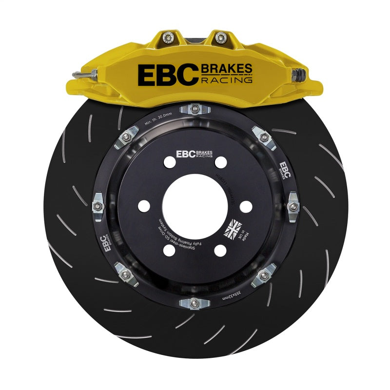 EBC BBK042YEL-1 EBC Racing 2019+ Toyota GR Supra Yellow Apollo-6 Calipers 380mm Rotors Front Big Brake Kit