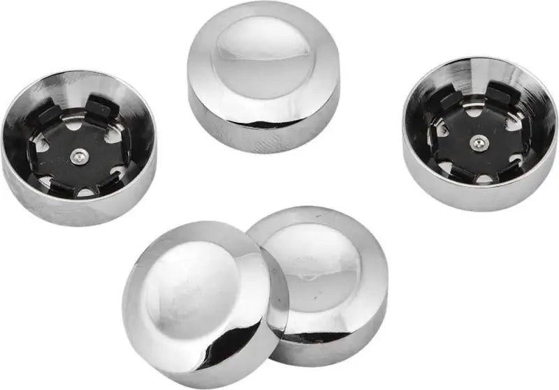 D26-0152 Rear Sprocket Bolt Cover W/Spring Clips Chrome